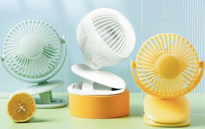 Bubble Planet Table Clip Fan